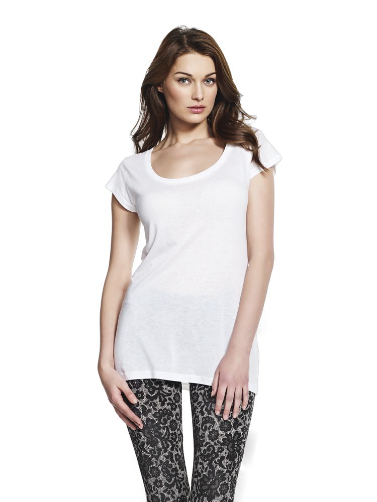 Continental Clothing T41 CAMISETA FINA TENCEL MEZCLADO MUJER