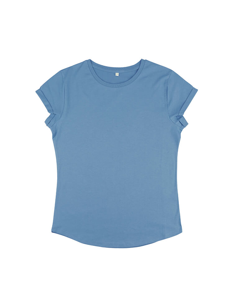 EP16 CAMISETA MANGA ENROLLADA MUJER Blue Dusk