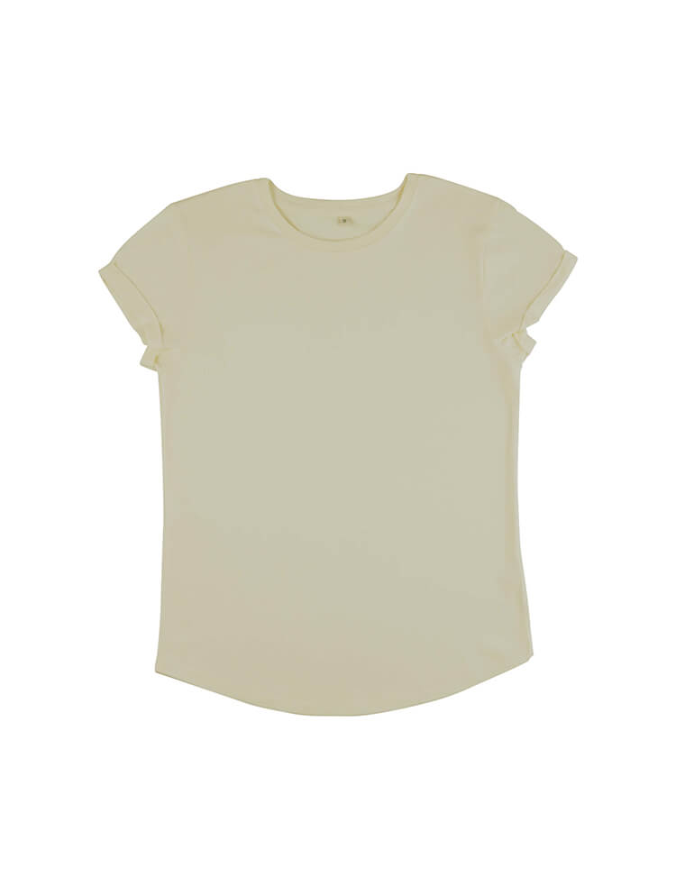 EP16 CAMISETA MANGA ENROLLADA MUJER Sand [Light Beige]
