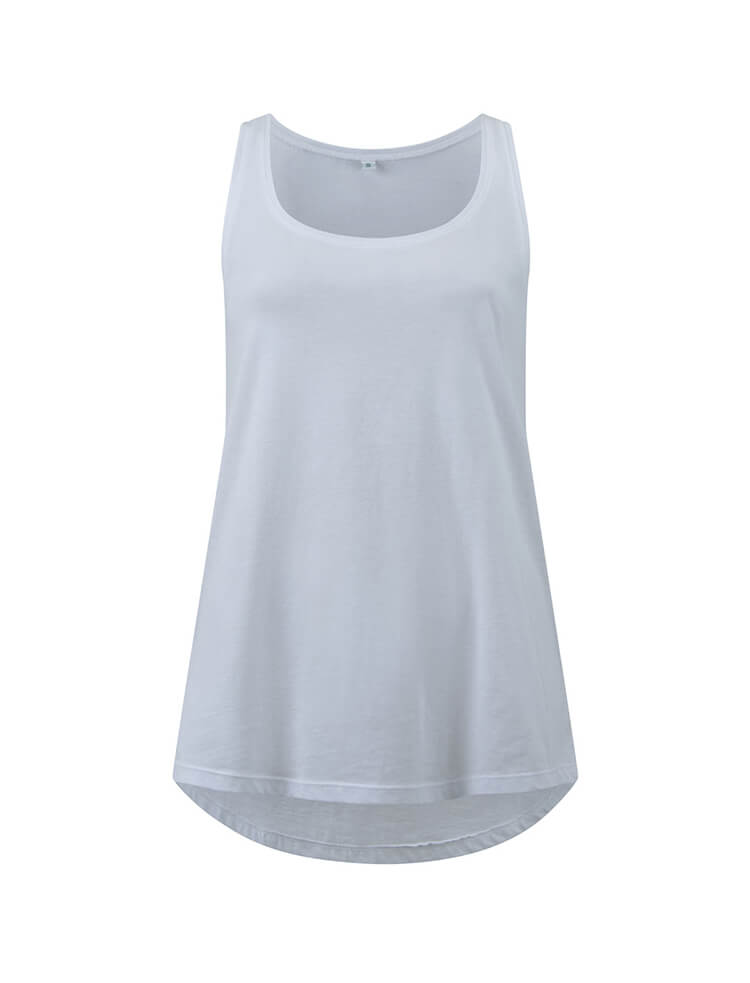 EP17A CAMISETA DE TIRANTES CLÁSICA MUJER White