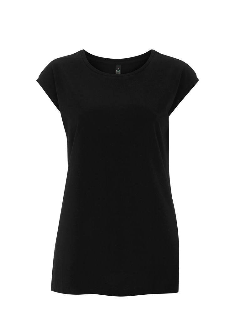 EP43 CAMISETA TENCEL MEZCLADO SIN MANGAS MUJER Black