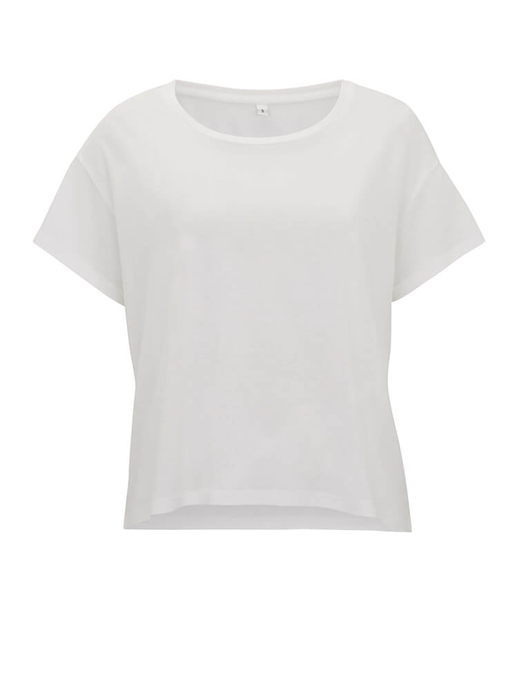 N46 CAMISETA ANCHA ECOVERO DE MUJER White Mist [Off White]