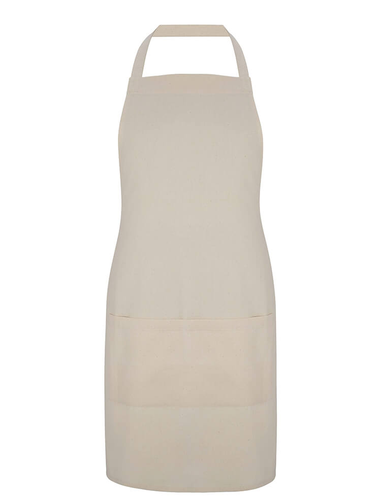 SA77 DELANTAL RECICLADO UNISEX CON BOLSILLOS Natural (Undyed)